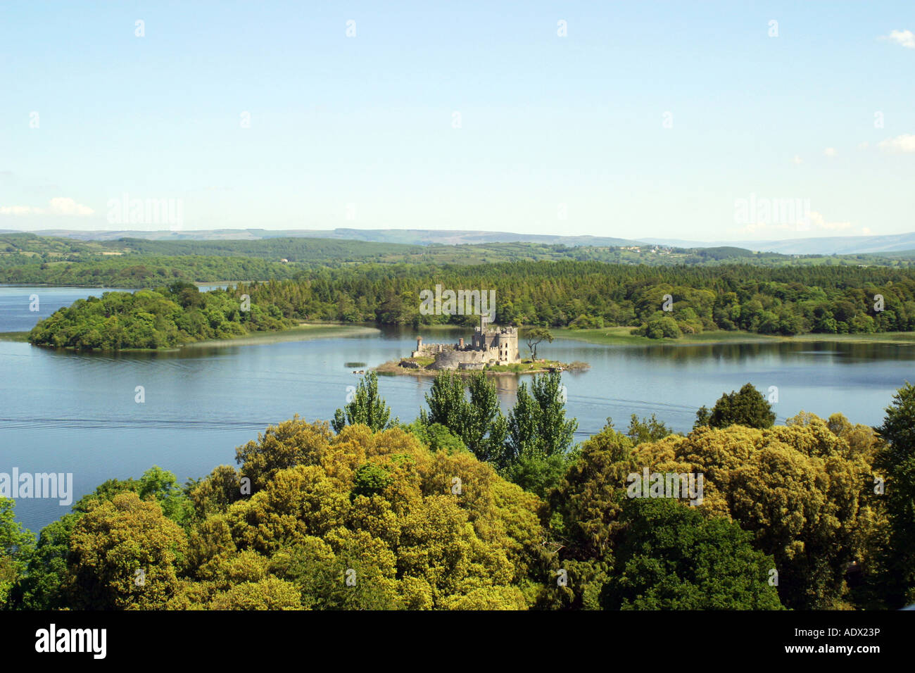 Lough Key forest park Ireland West Castle Island Stock Photo 13504329