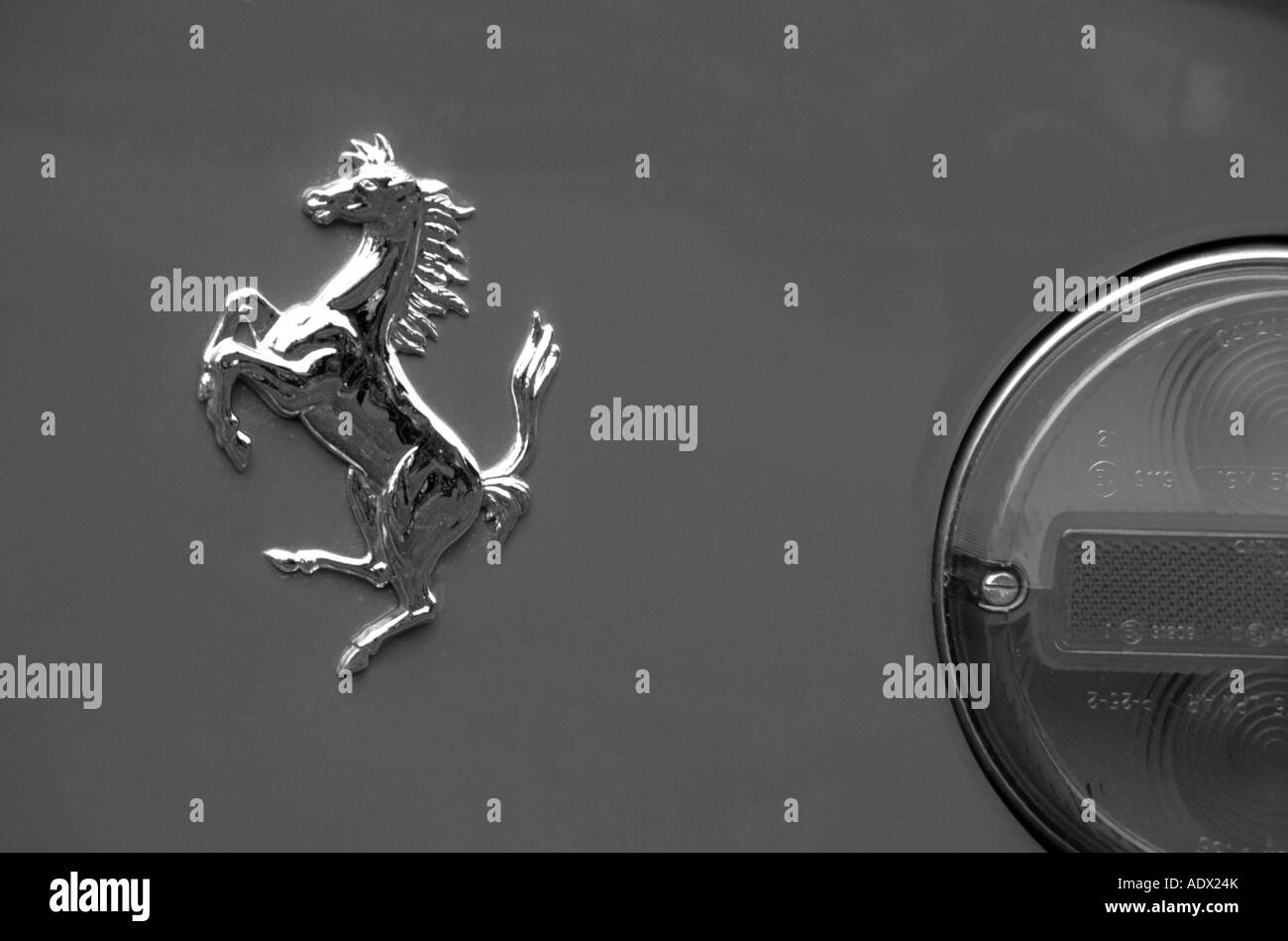 Ferrari Cavallino Rampante prancing horse Stock Photo