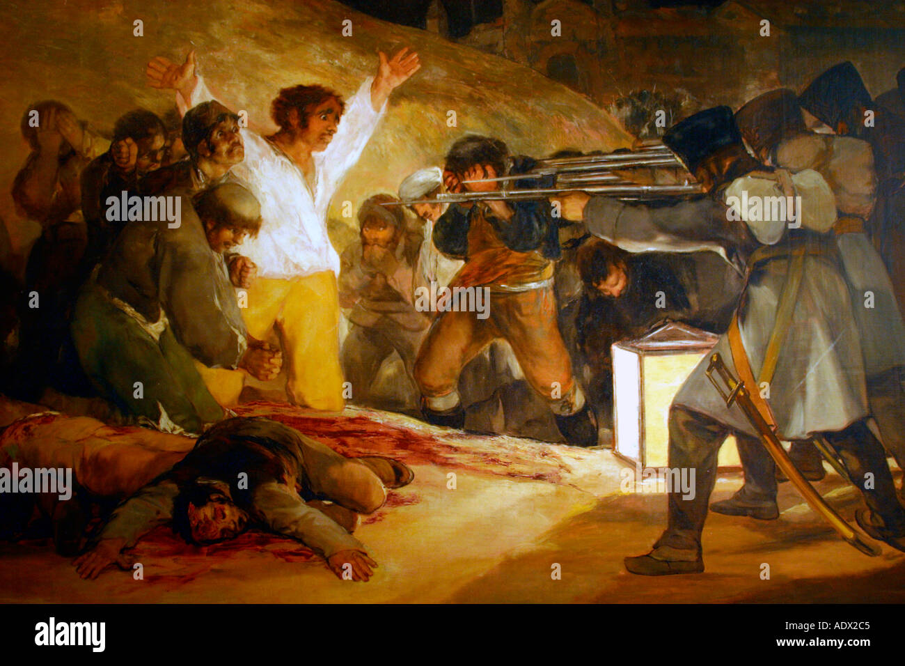 Execution of the Defenders of 3rd May 1808 painted 1814 Francisco Goya Museo del Prado Museum Madrid Spain Stock Photo