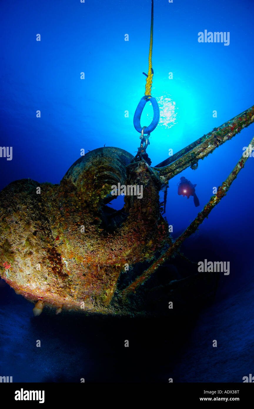 Doc Poulson Wreck Grand Cayman Caribbean Sea Cayman Islands Stock Photo