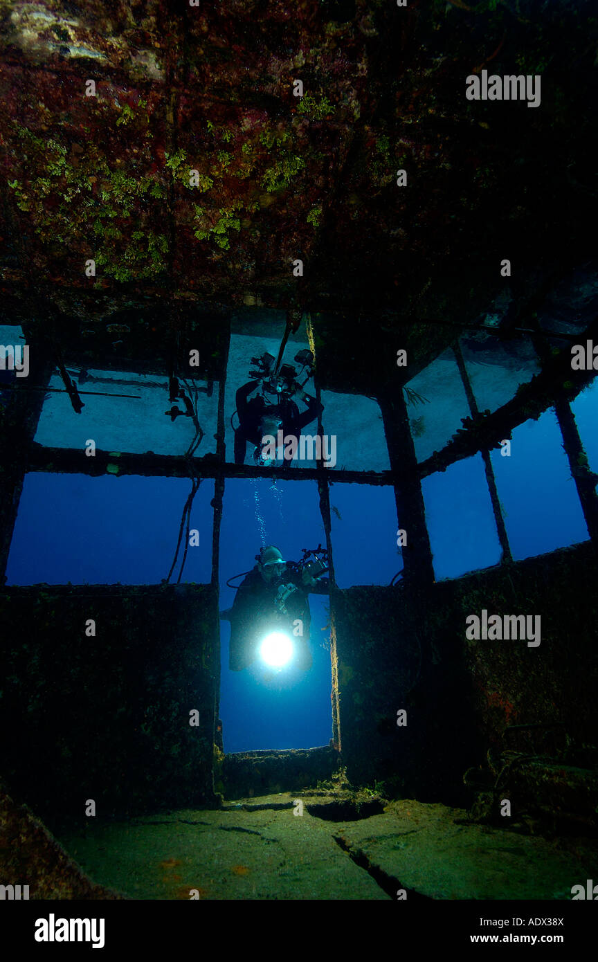 Doc Poulson Wreck Grand Cayman Caribbean Sea Cayman Islands Stock Photo