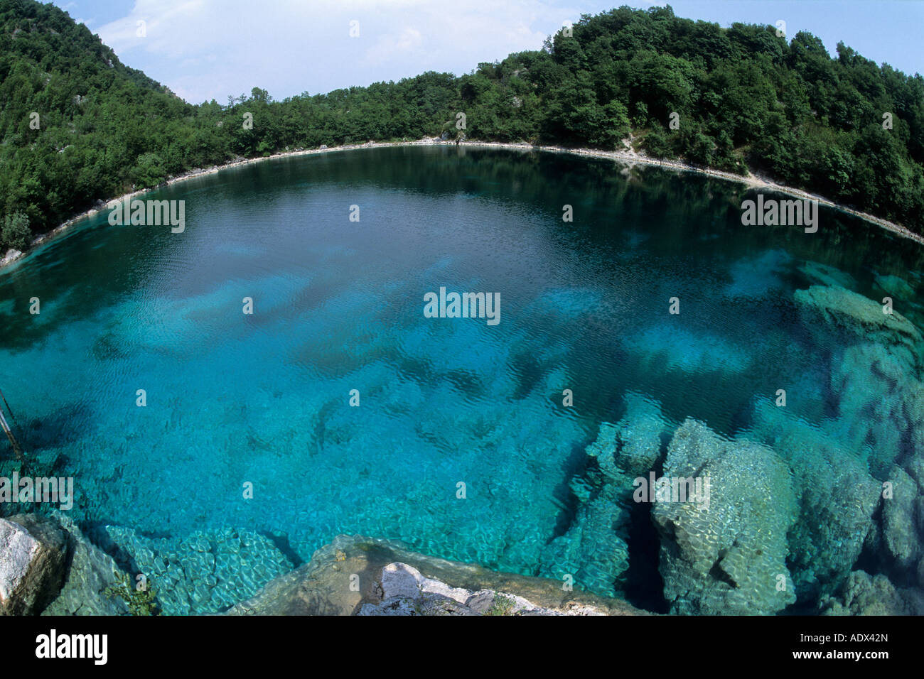 Cornino Lake Friaul Italy Stock Photo