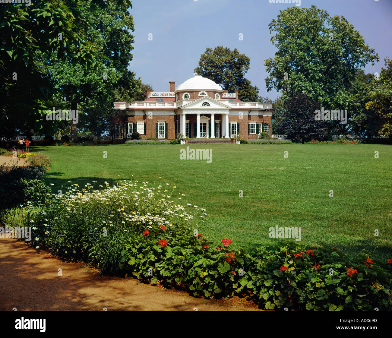 Monticello Virginia home of Americas third president Thomas Jefferson author of the Declaration of Independence Stock Photo
