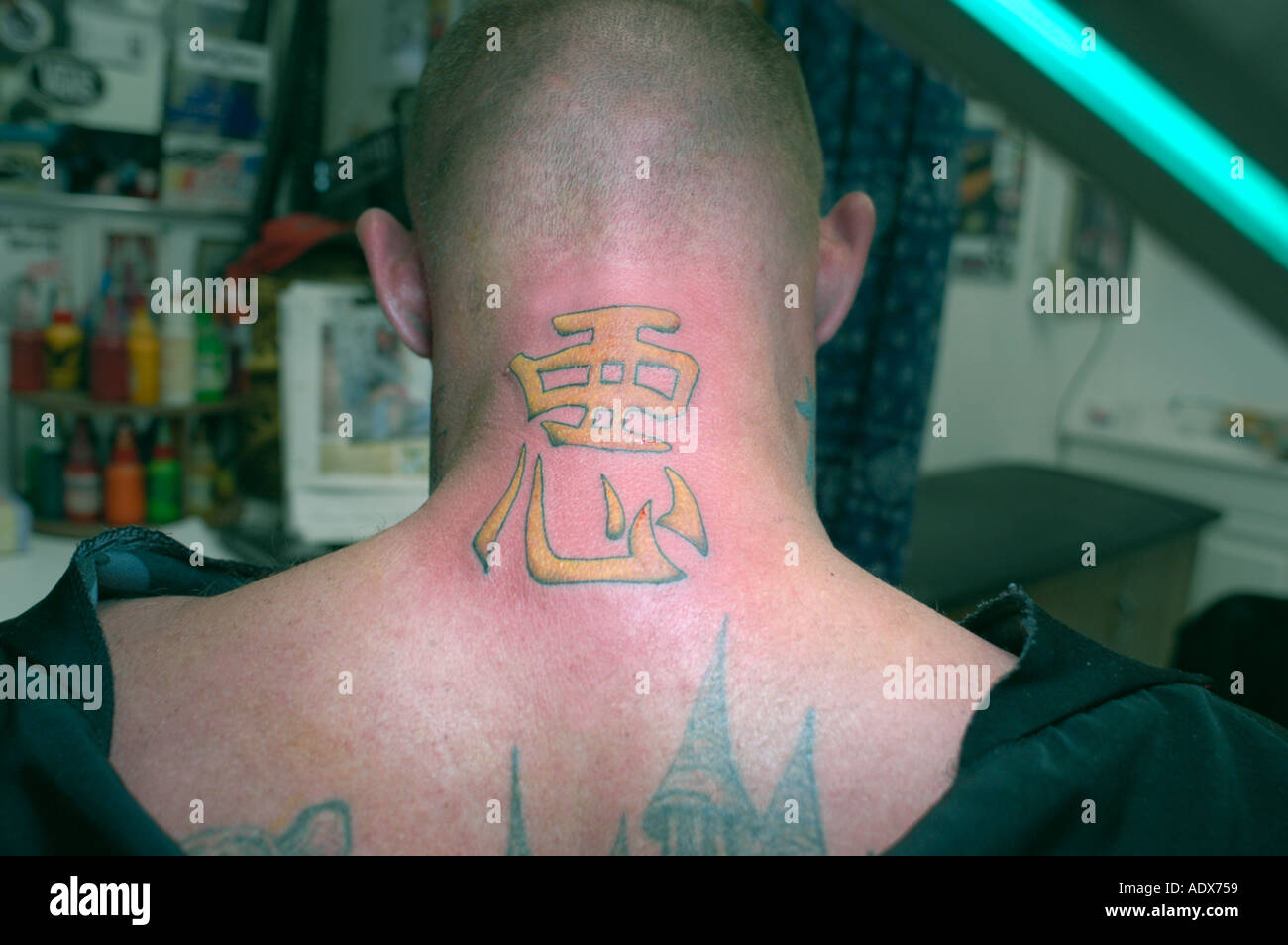 Man with Tattoos Florida Stock Photo - Alamy