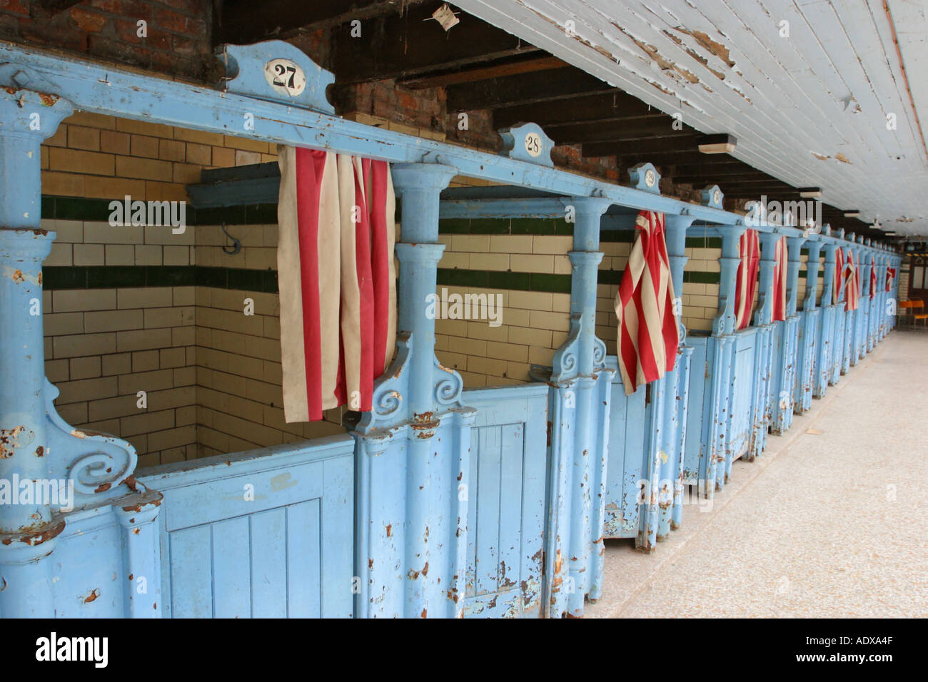 Changing cubicles Victoria Baths Hathersage Road Longsight Manchester