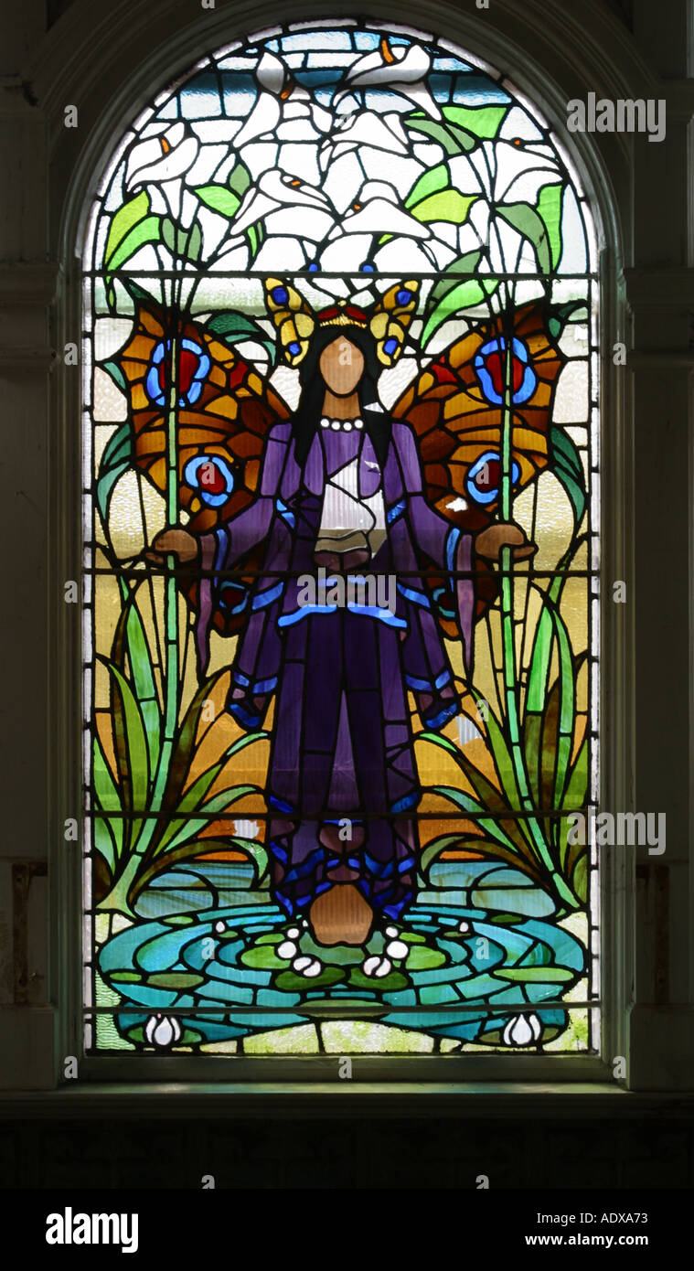 Stained glass window Victoria Baths Hathersage Road Longsight