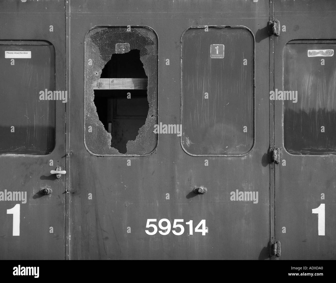 Vandalised train uk hi-res stock photography and images - Alamy