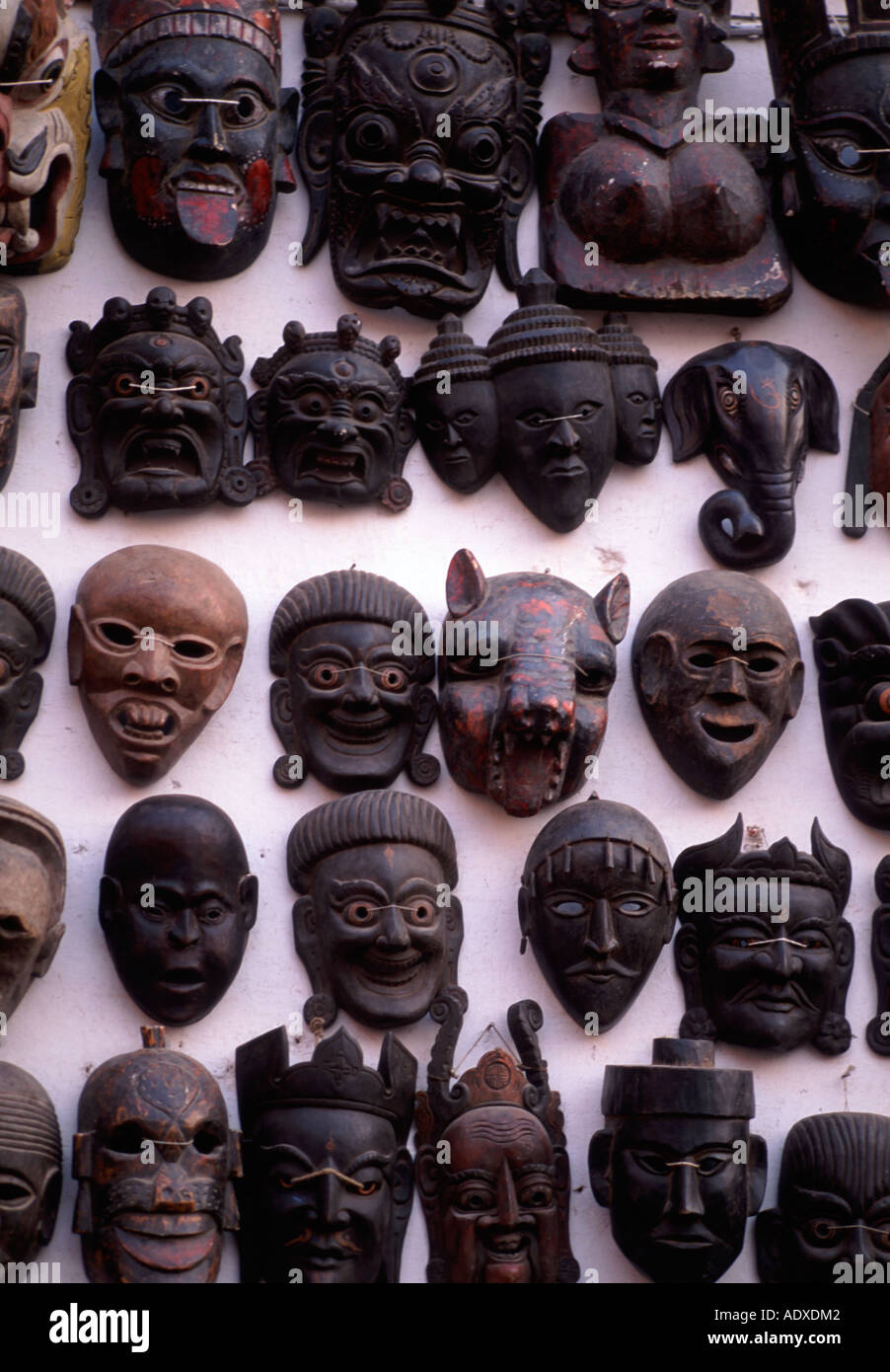 Masks from Nepal Stock Photo - Alamy