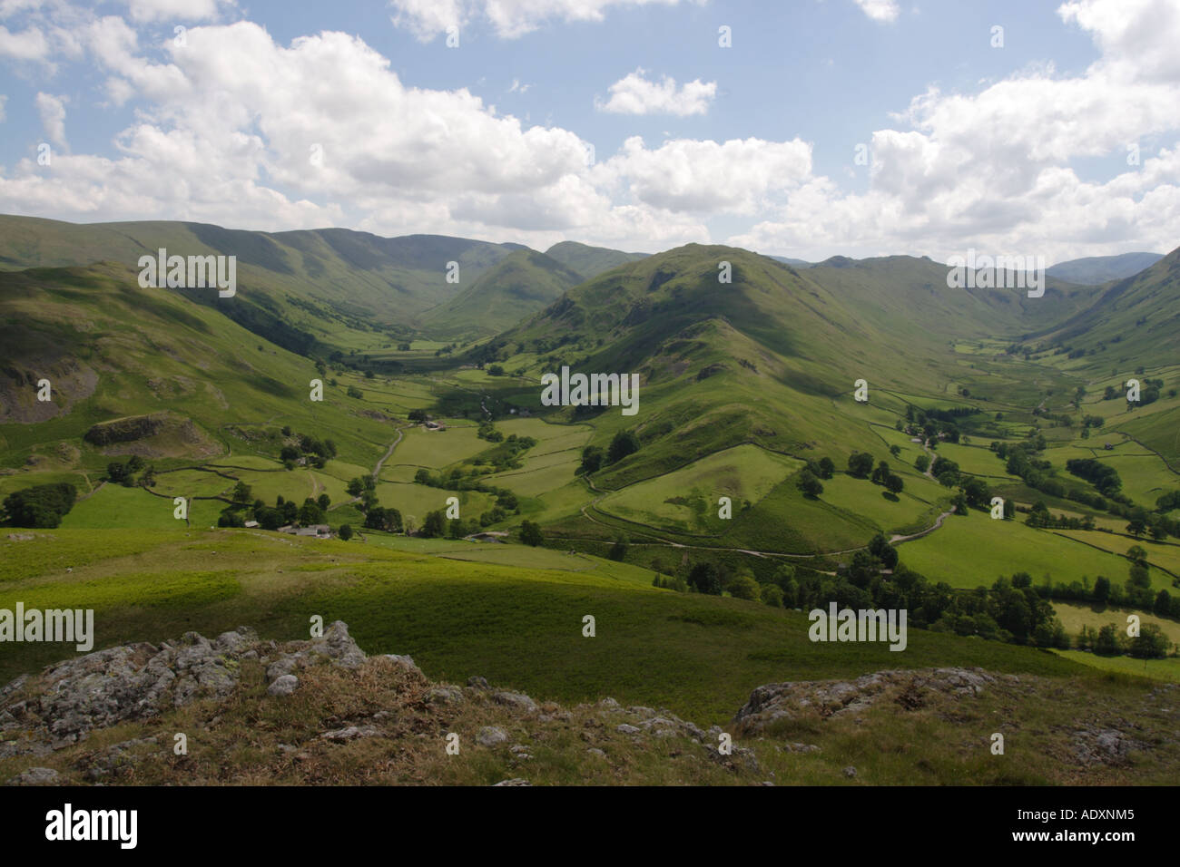 Nab Head from Hallin fell, Martindale, Cumbria, Lake district National Park, UK, Europe Stock
