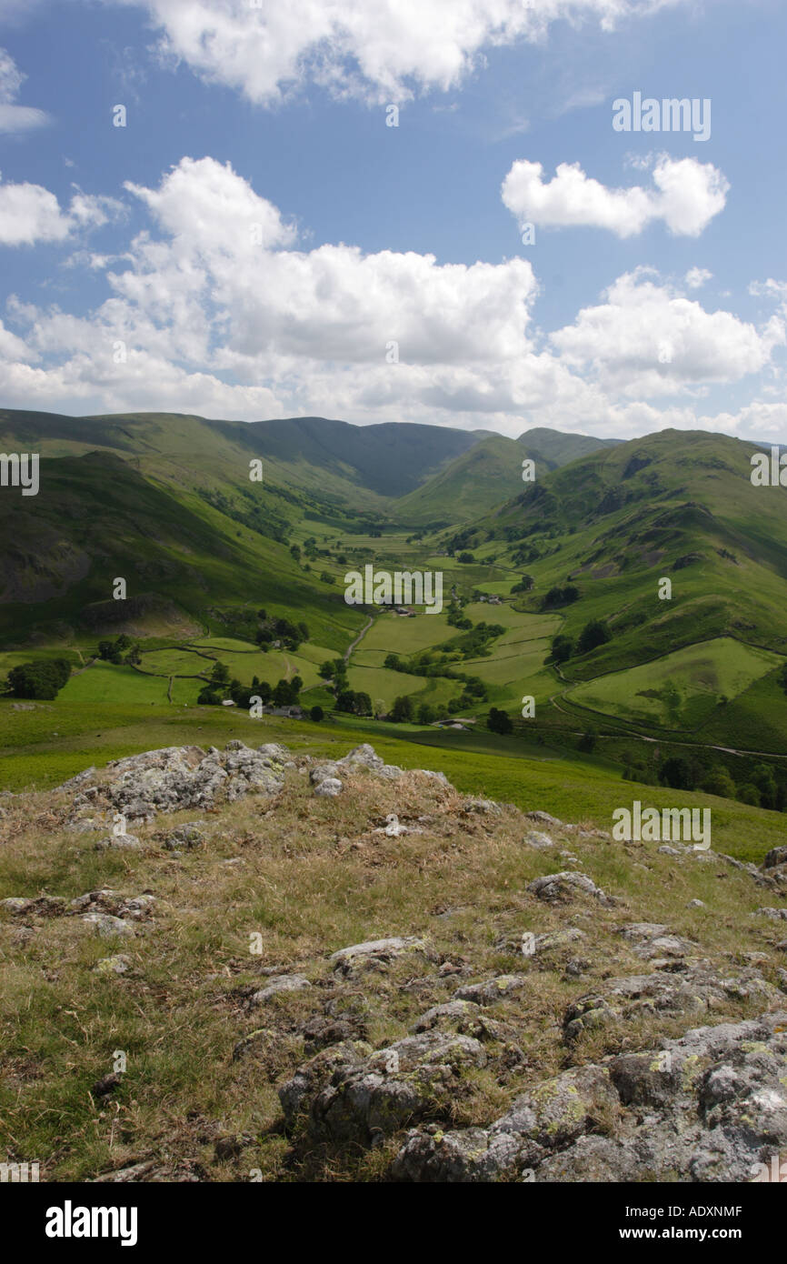 Nab Head from Hallin fell, Martindale, Cumbria, Lake district National Park, UK, Europe Stock