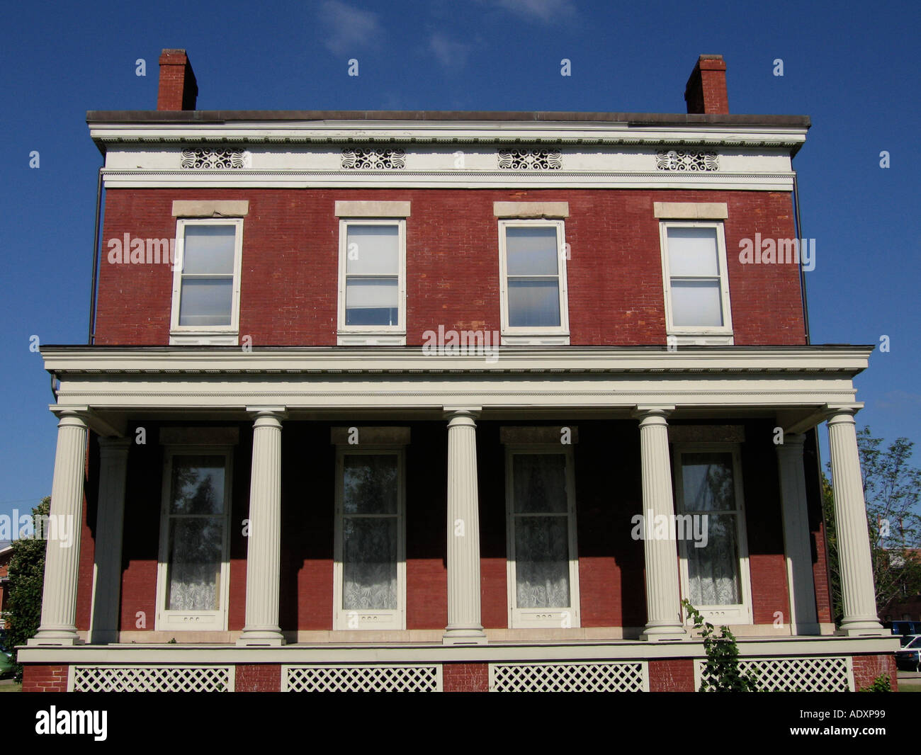 Colonial style building Rochester NY USA Stock Photo - Alamy