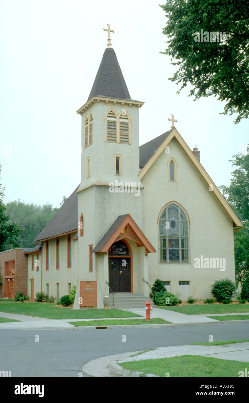 Exterior of Holy Communion Lutheran church. Minneapolis Minnesota USA