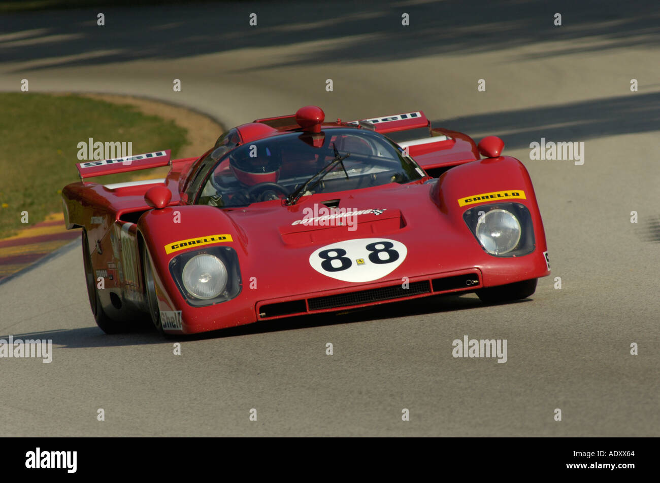 William Cotter races his 1970 Ferrari 512 at the Brian Redman International Challenge at Road America 2005 Stock Photo