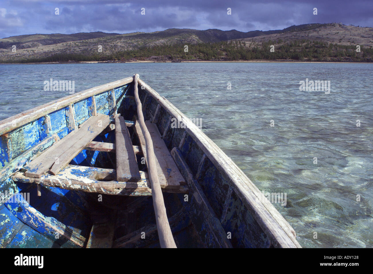close up of fishing boat Stock Photo