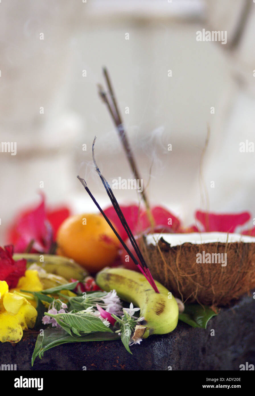 incense sticks and offerings Stock Photo Alamy