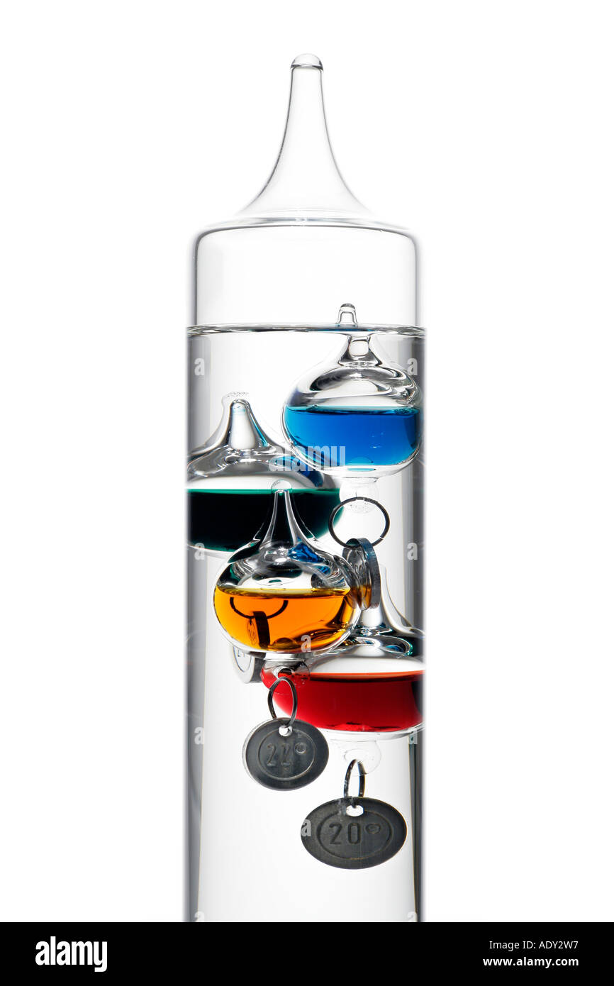 Liquid galileo thermometer Cut Out Stock Images & Pictures Alamy