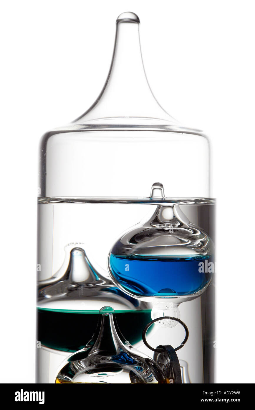 Galilean thermometer Stock Photo Alamy