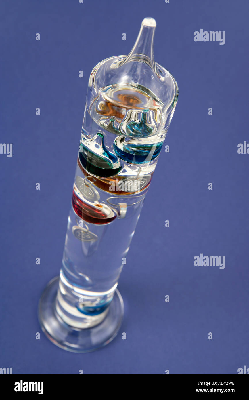 Galilean thermometer Stock Photo Alamy