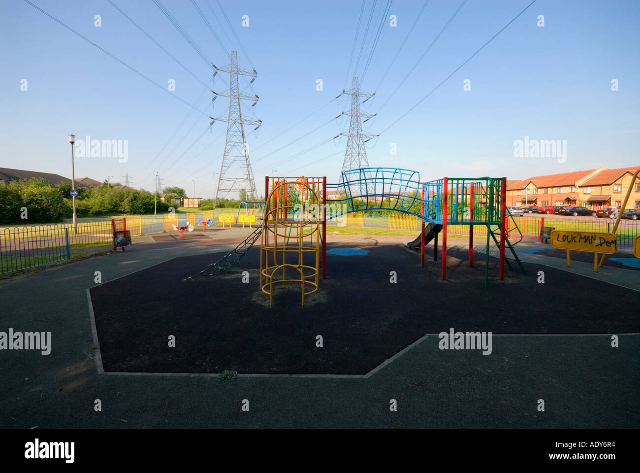 Enfield Island Village Housing Estate and Children's Playground Stock