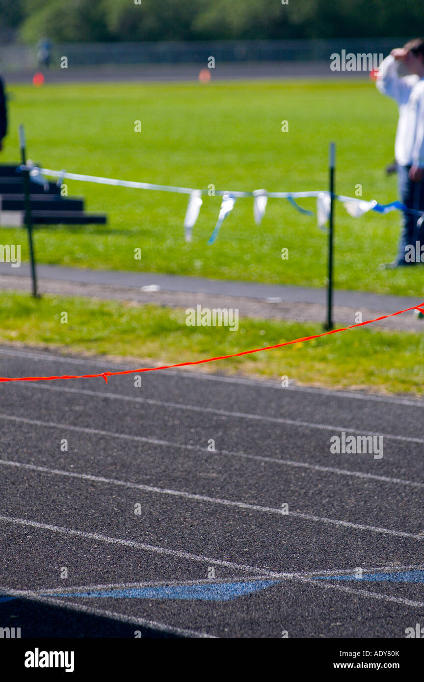 finish line tape Stock Photo - Alamy