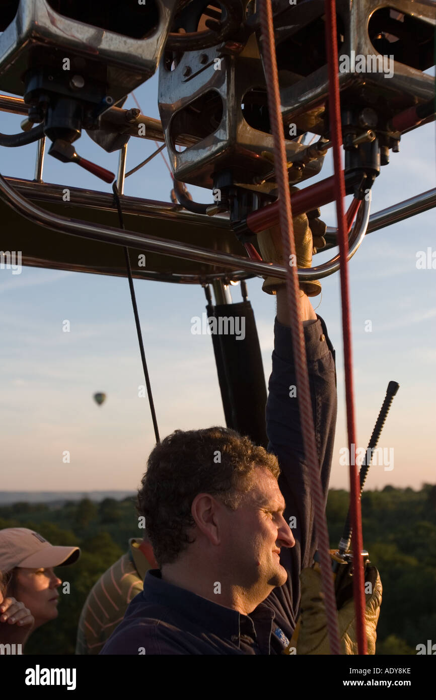 Hot Air Balloon pilot Stock Photo Alamy