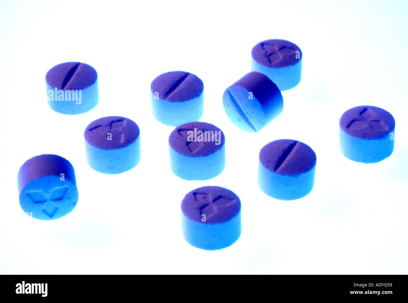 Ecstasy Tablets. Stock Photo