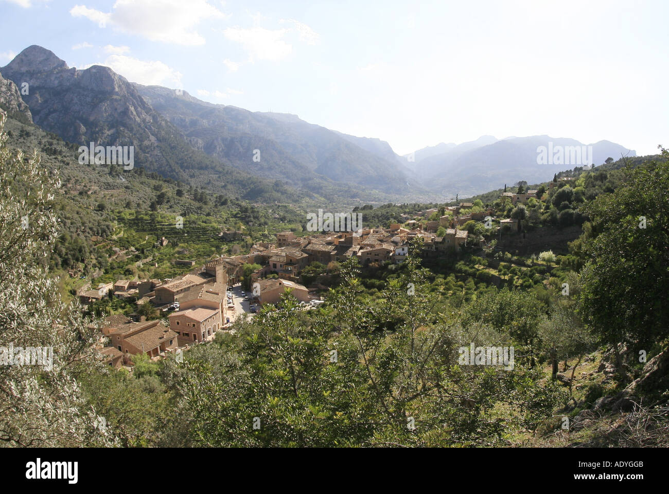 village Fornalutx on Majorca, Spain, Majorca, Fornalutx Stock Photo