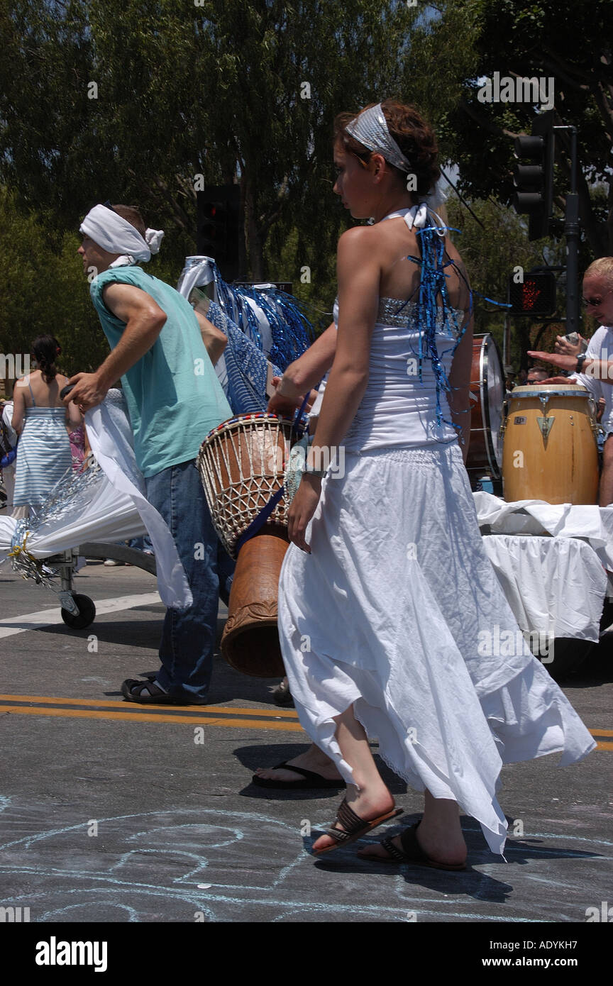 Summer Solstice Parade Santa Barbara Stock Photo Alamy