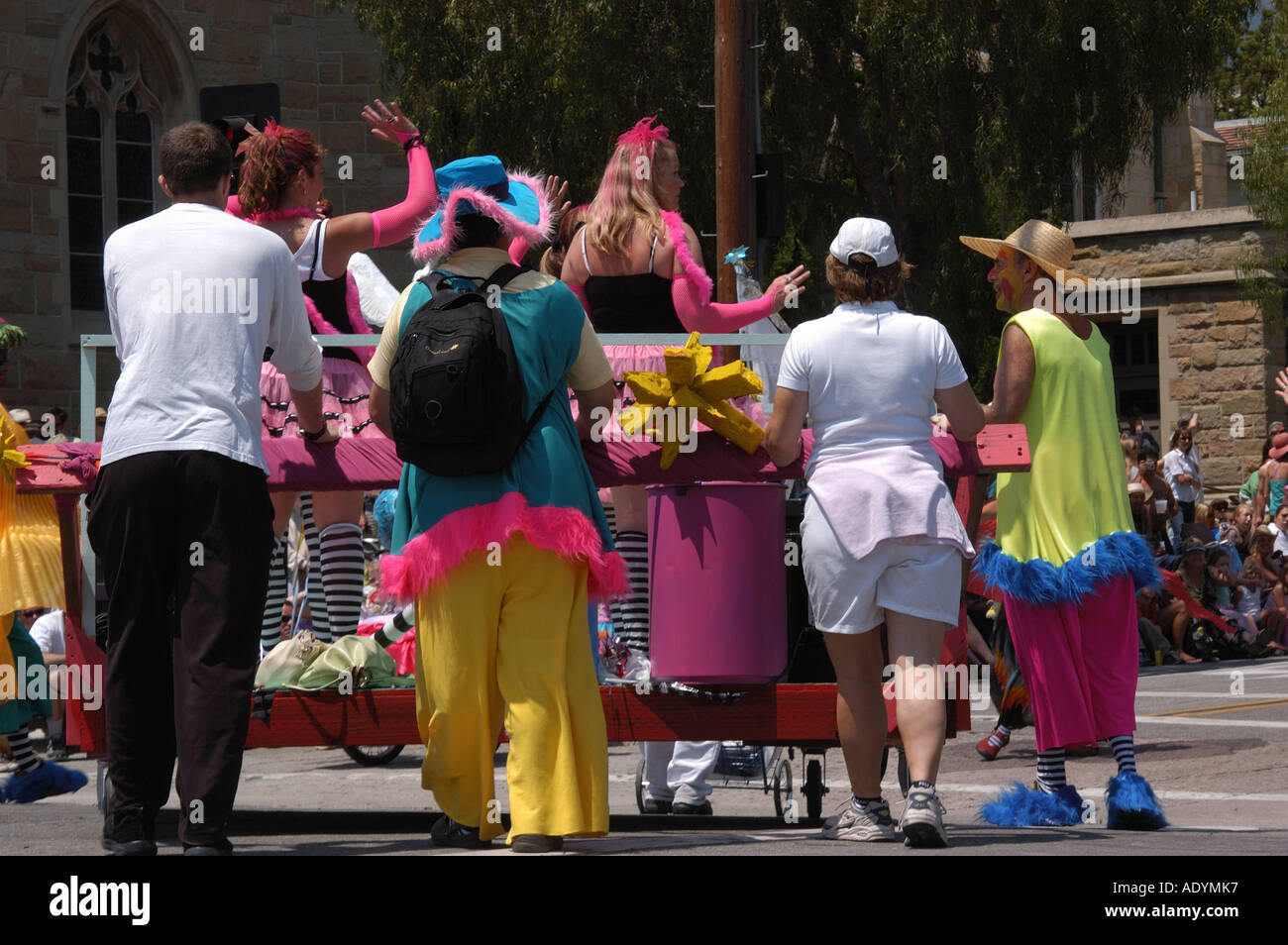 Summer Solstice Parade Santa Barbara Stock Photo Alamy