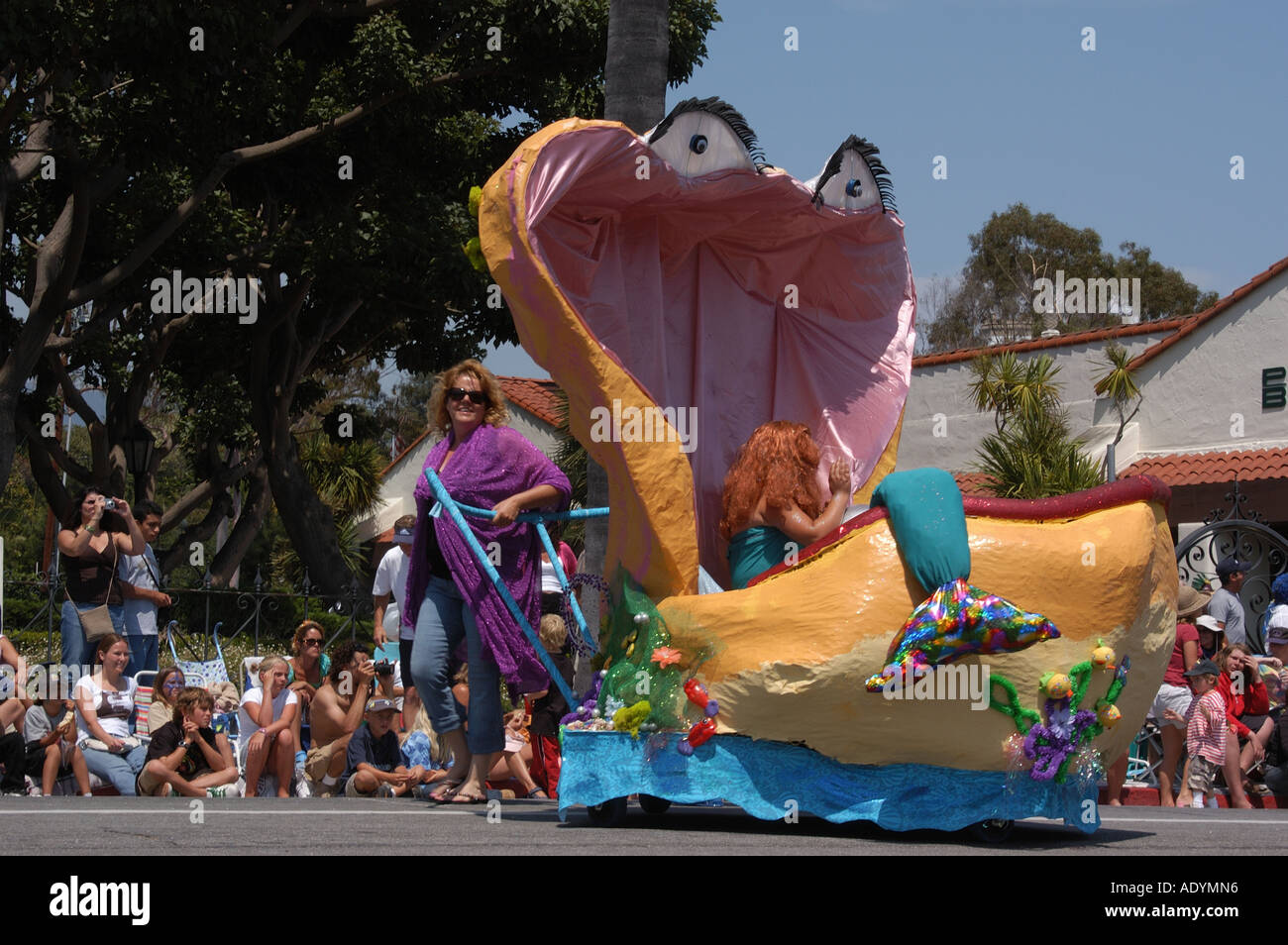 Summer Solstice Parade Santa Barbara Stock Photo Alamy