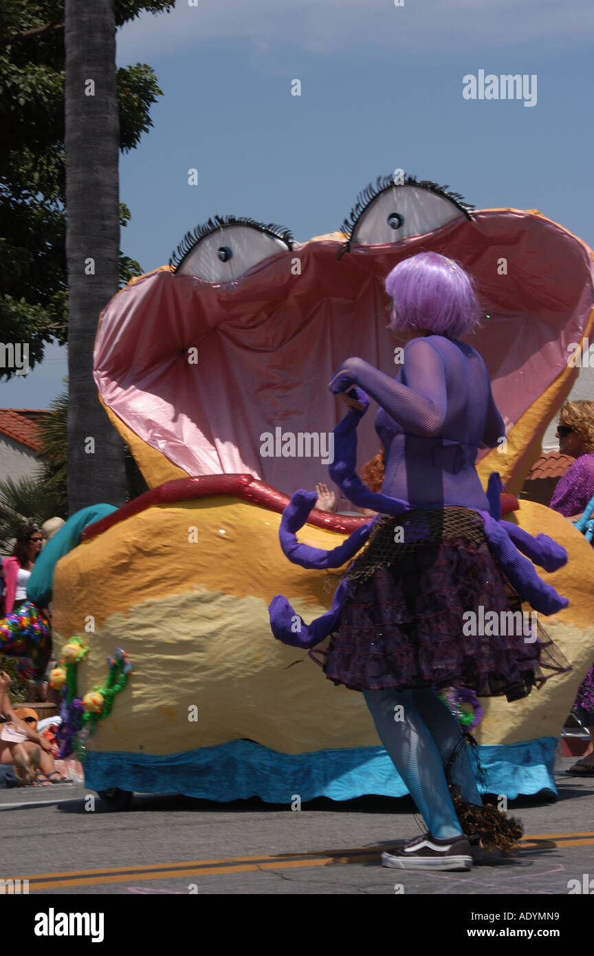 Summer Solstice Parade Santa Barbara Stock Photo Alamy