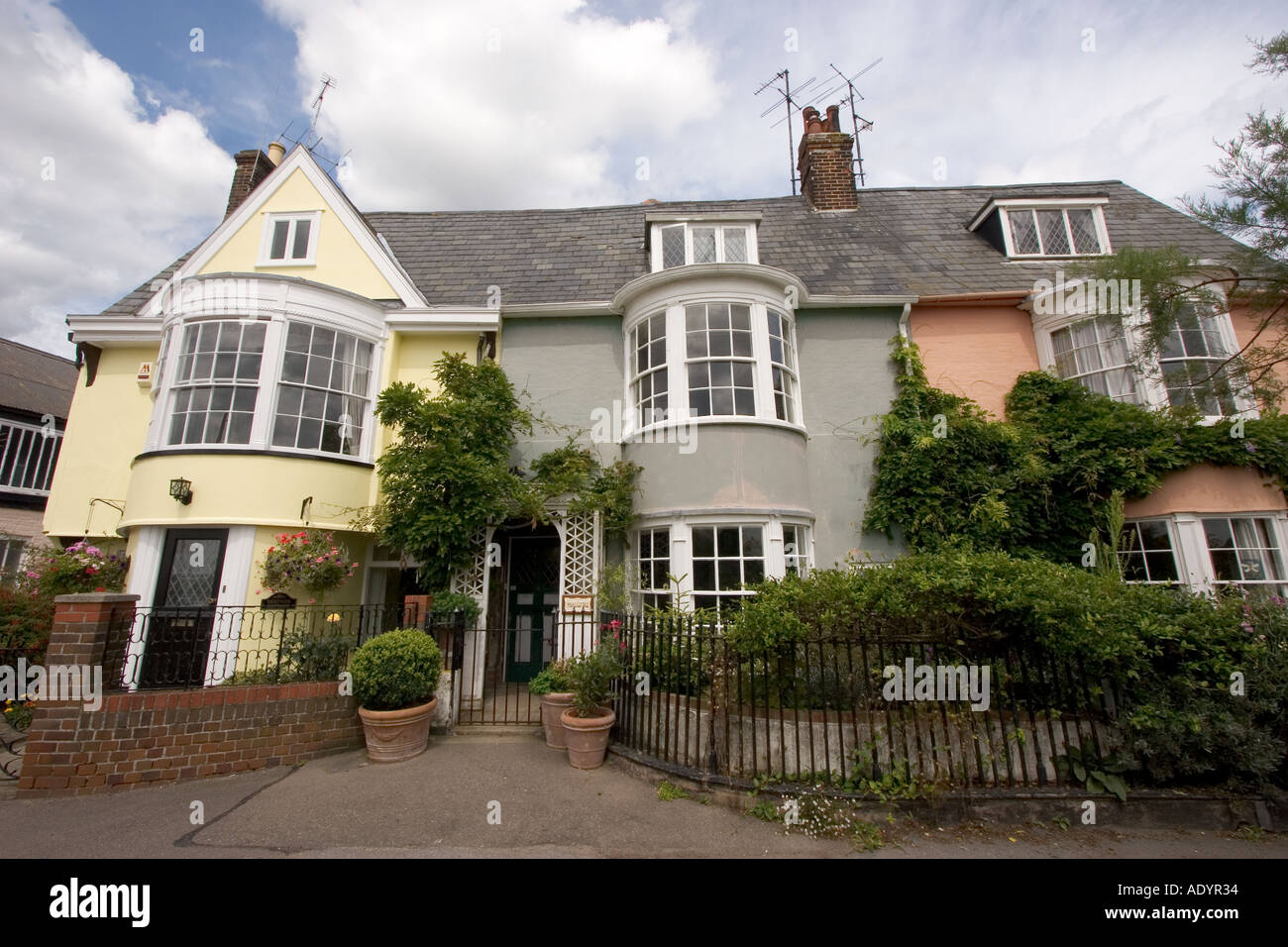 Quaint Old riverside houses in Wivenhoe North East Essex near Cochester