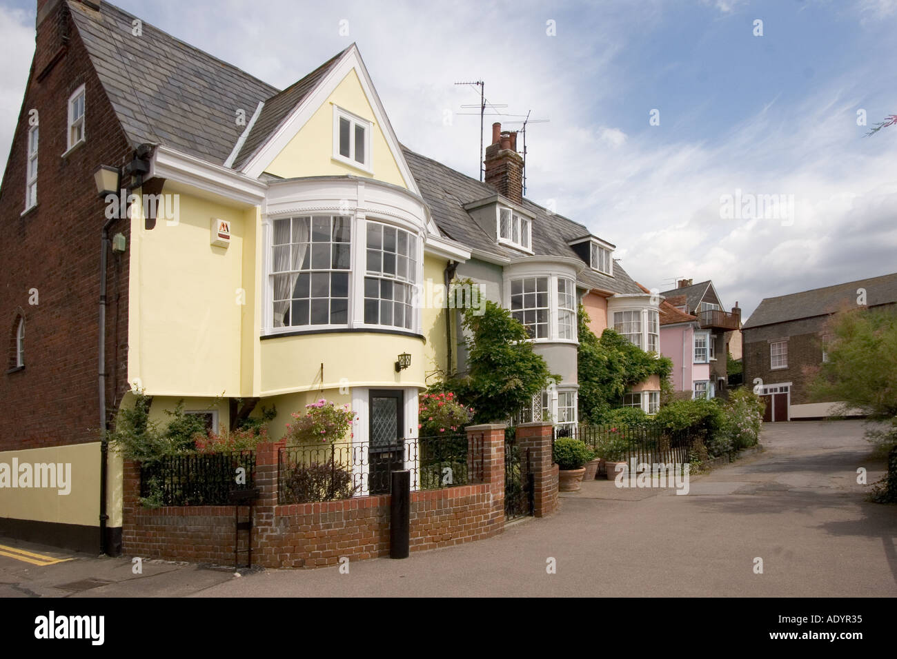 Quaint Old riverside houses in Wivenhoe North East Essex near Cochester