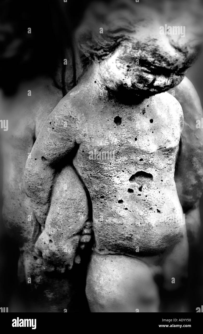 stone casting of child Stock Photo