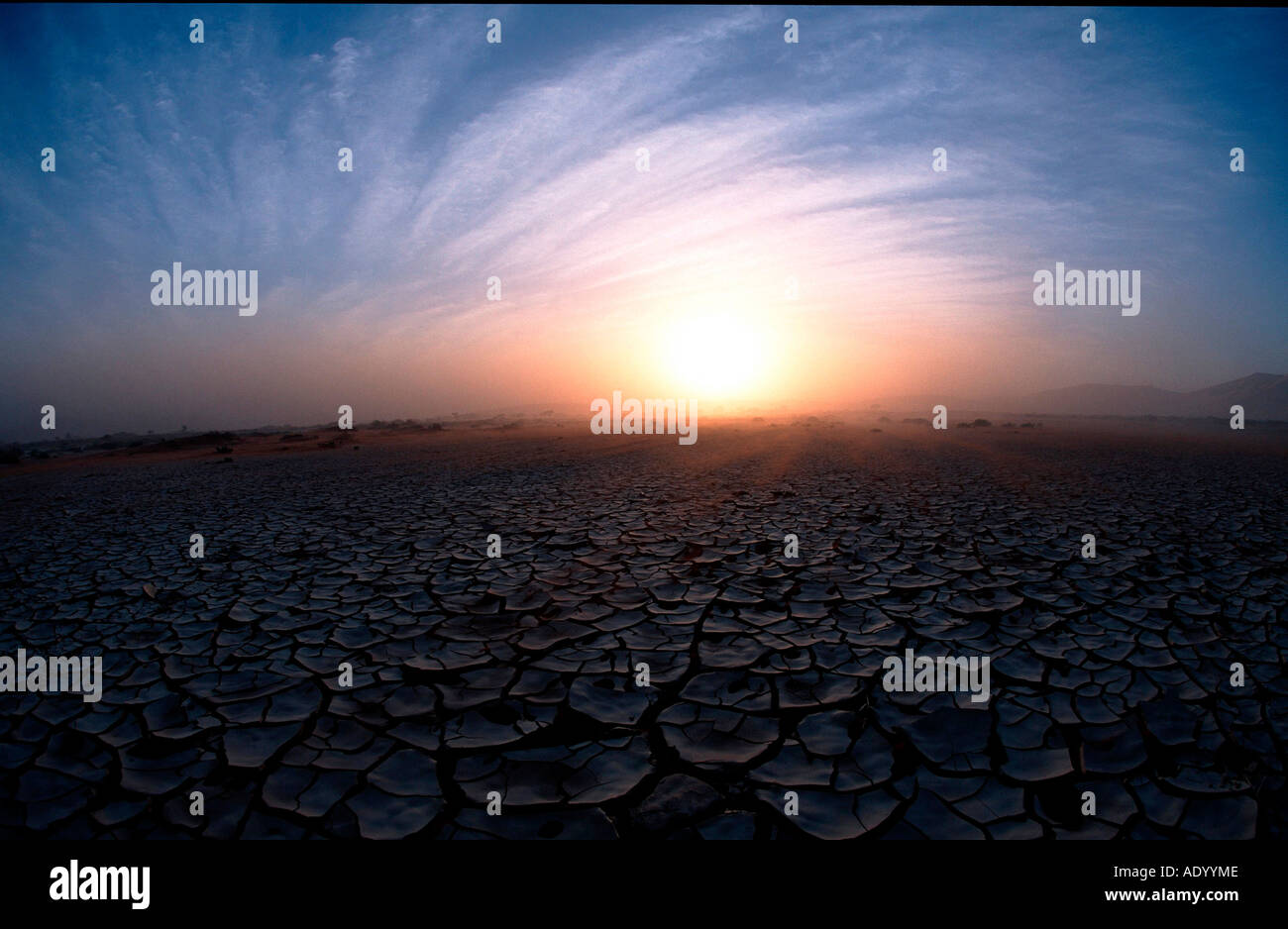 Namibia Sandsturm Stock Photo