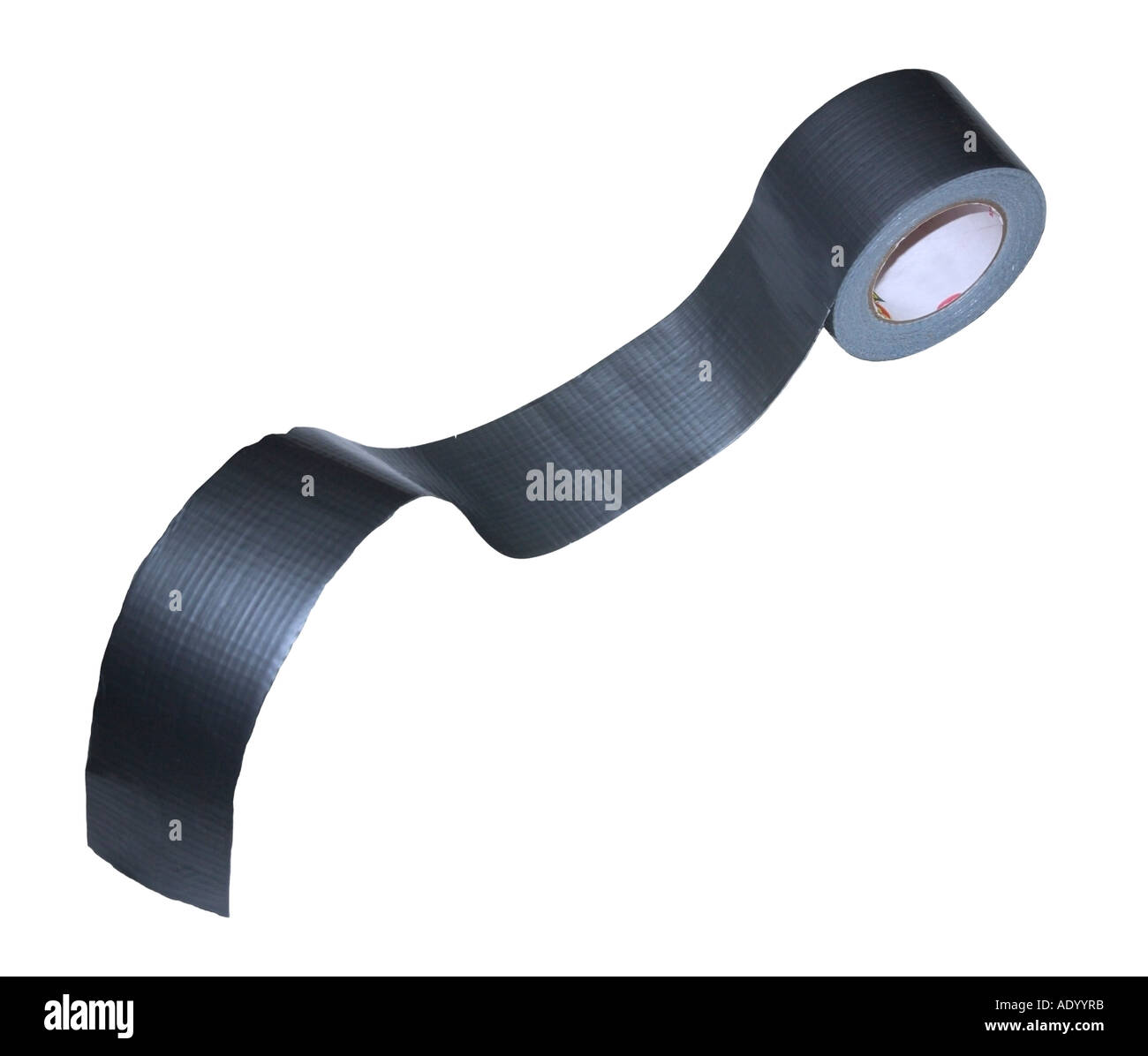 Unrolling duct tape white background Stock Photo Alamy