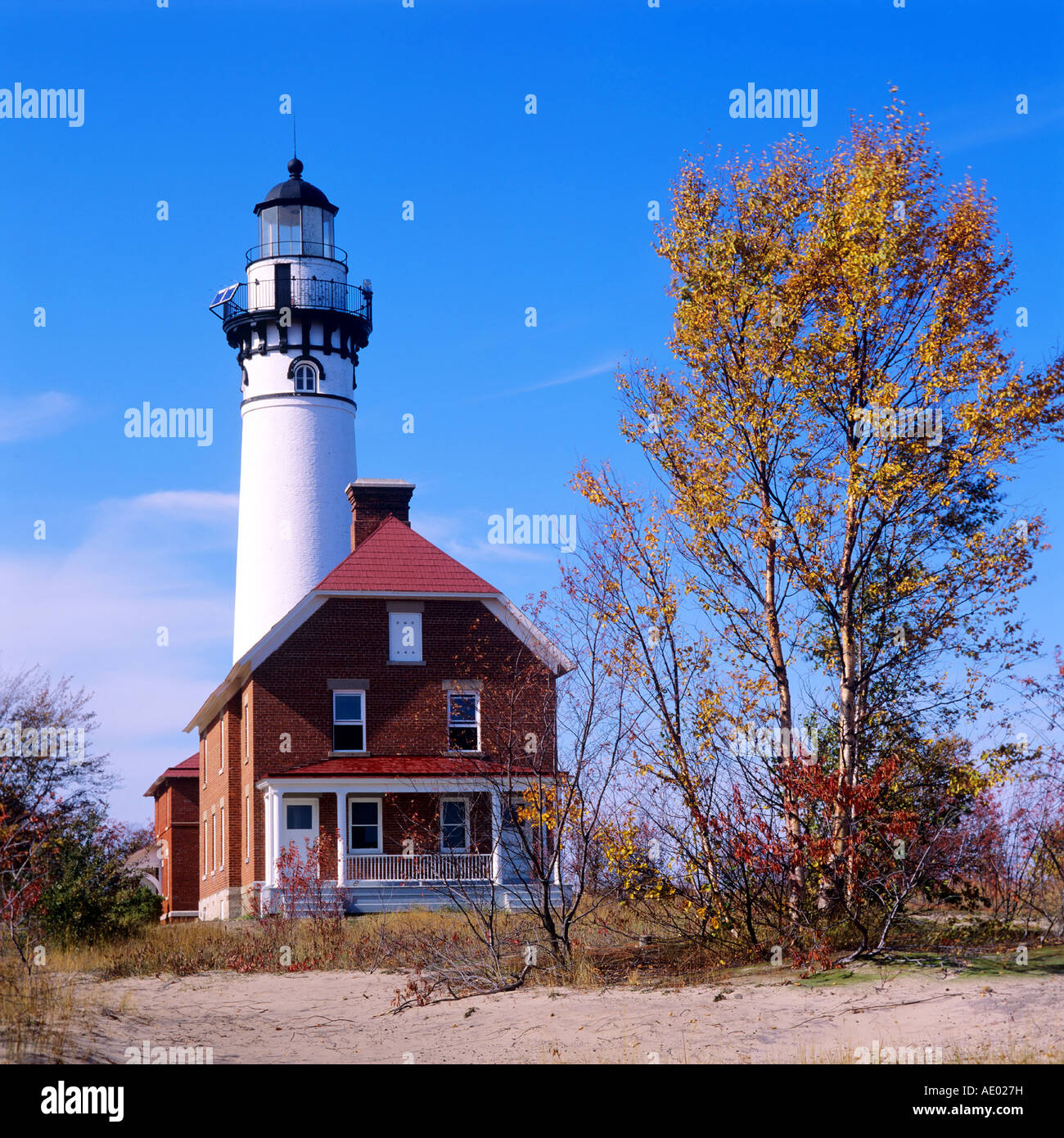 Au Sable Lighthouse, USA, Michigan, Pictured Rock NP Stock Photo - Alamy