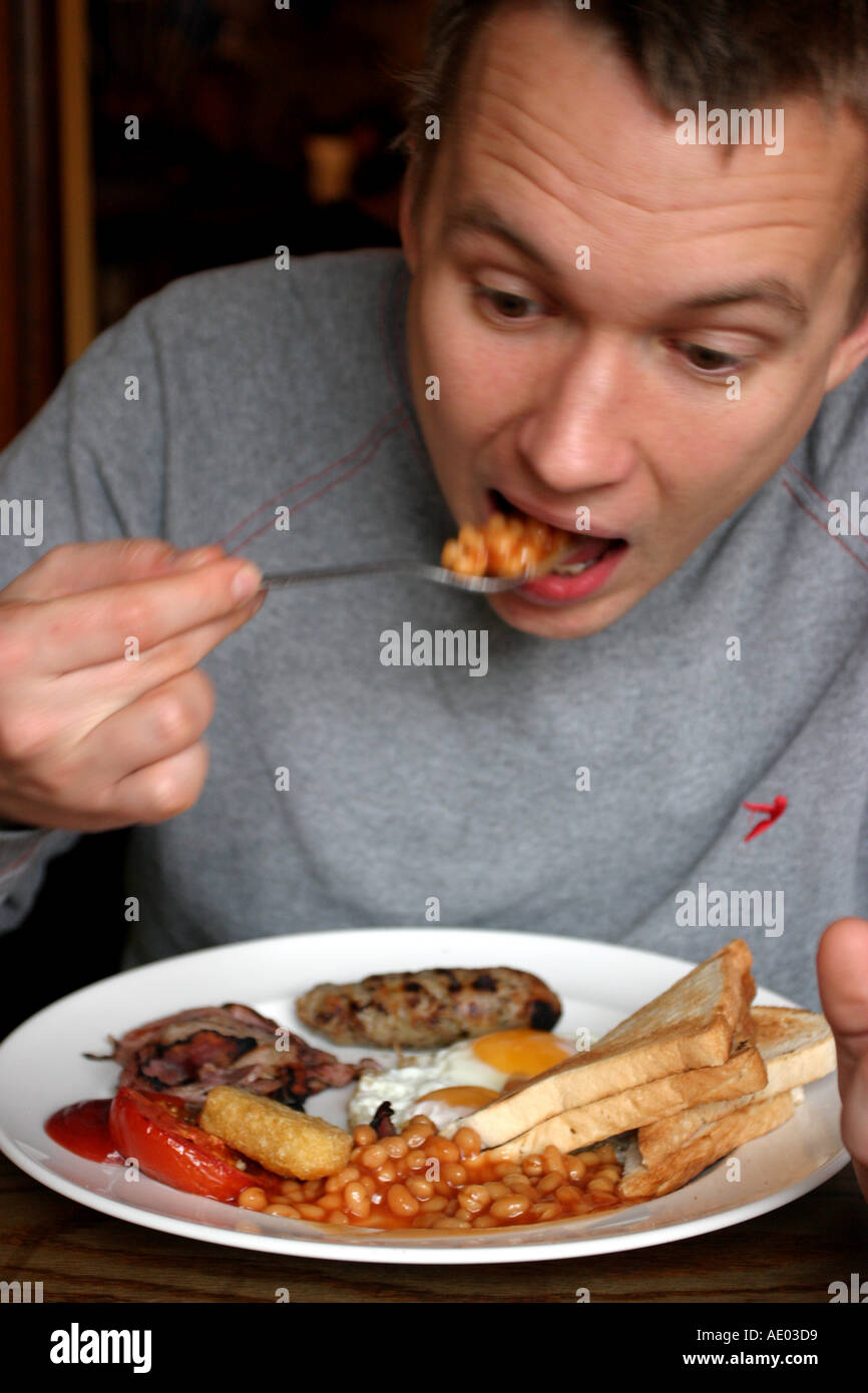 Full english breakfast man hires stock photography and images Alamy