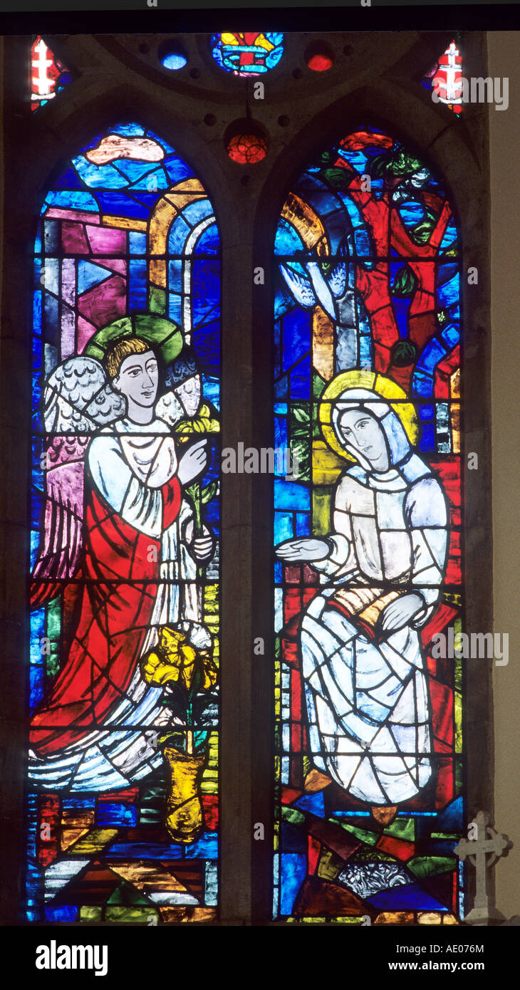 Kingscourt St Mary's church stained glass window by Evie Hone, County