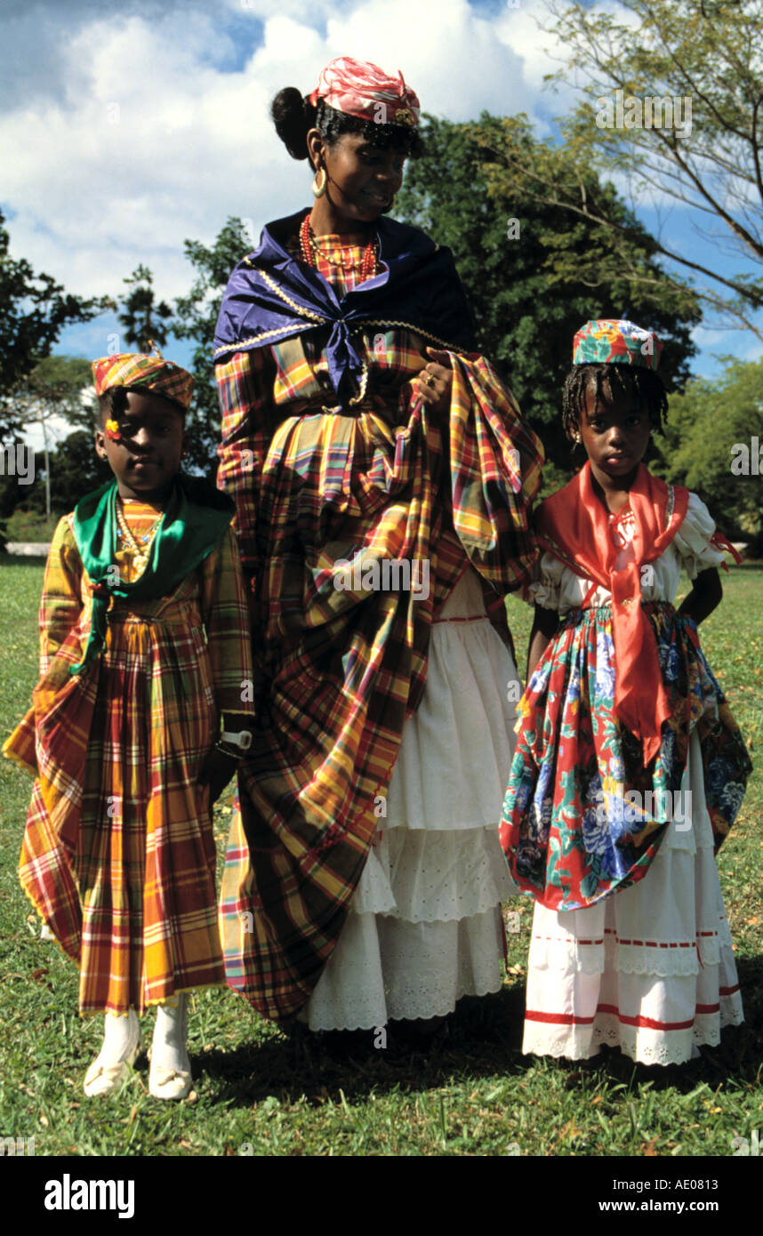 Dominica historic National Costume probably 18th century Stock Photo - Alamy Dominica historic National Costume probably 18th century Stock Photo - Alamy