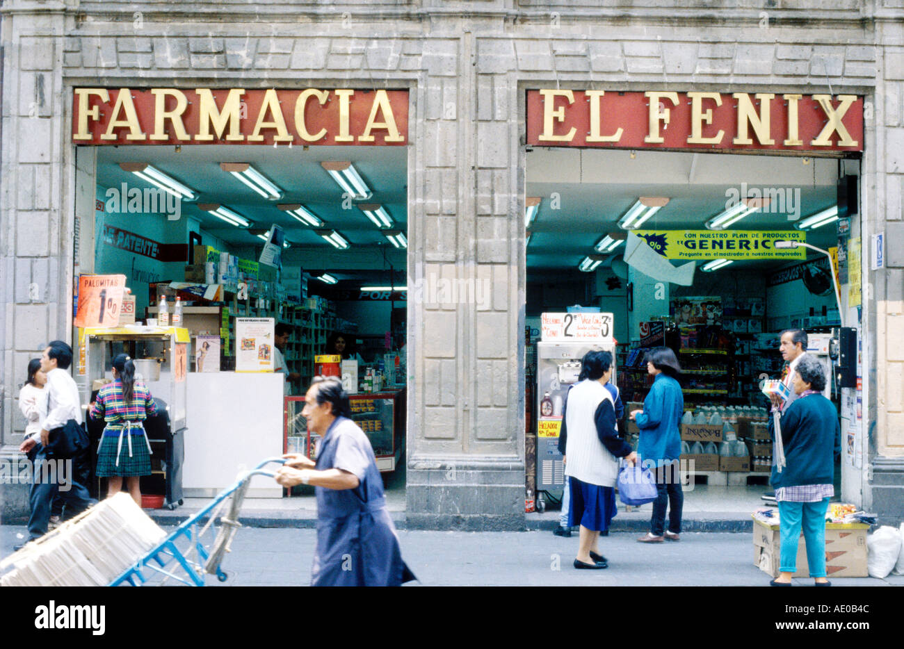 Chemist Shop Farmacia Mexico City Mexico Stock Photo