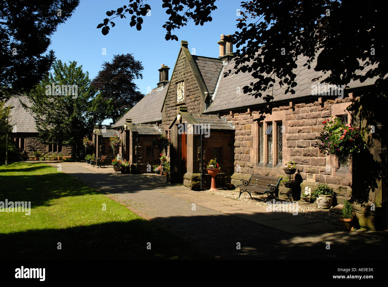 Alms Houses, Charnock Richard Stock Photo Alamy