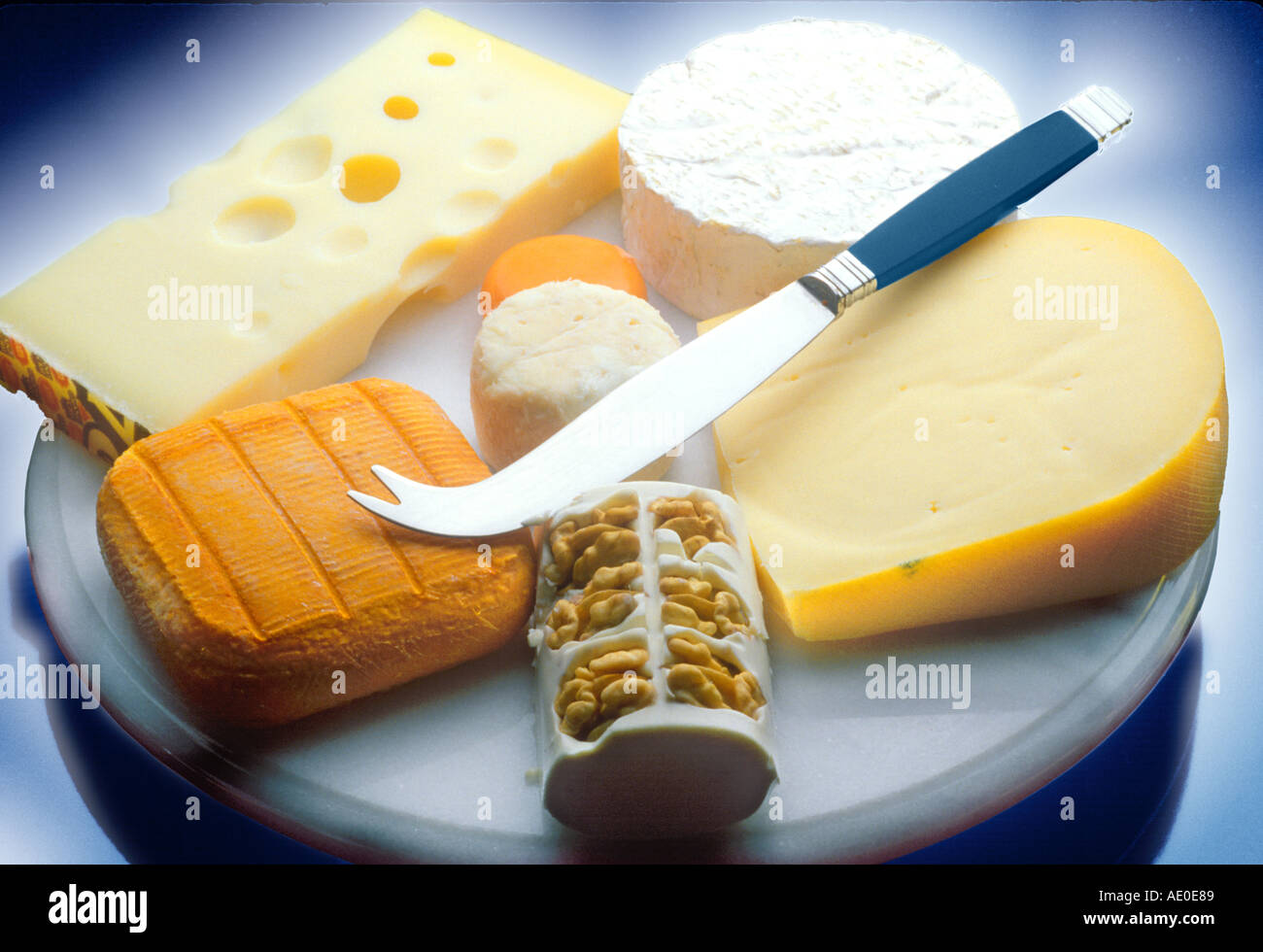 ASSORTMENT OF FRENCH CHEESES Stock Photo Alamy