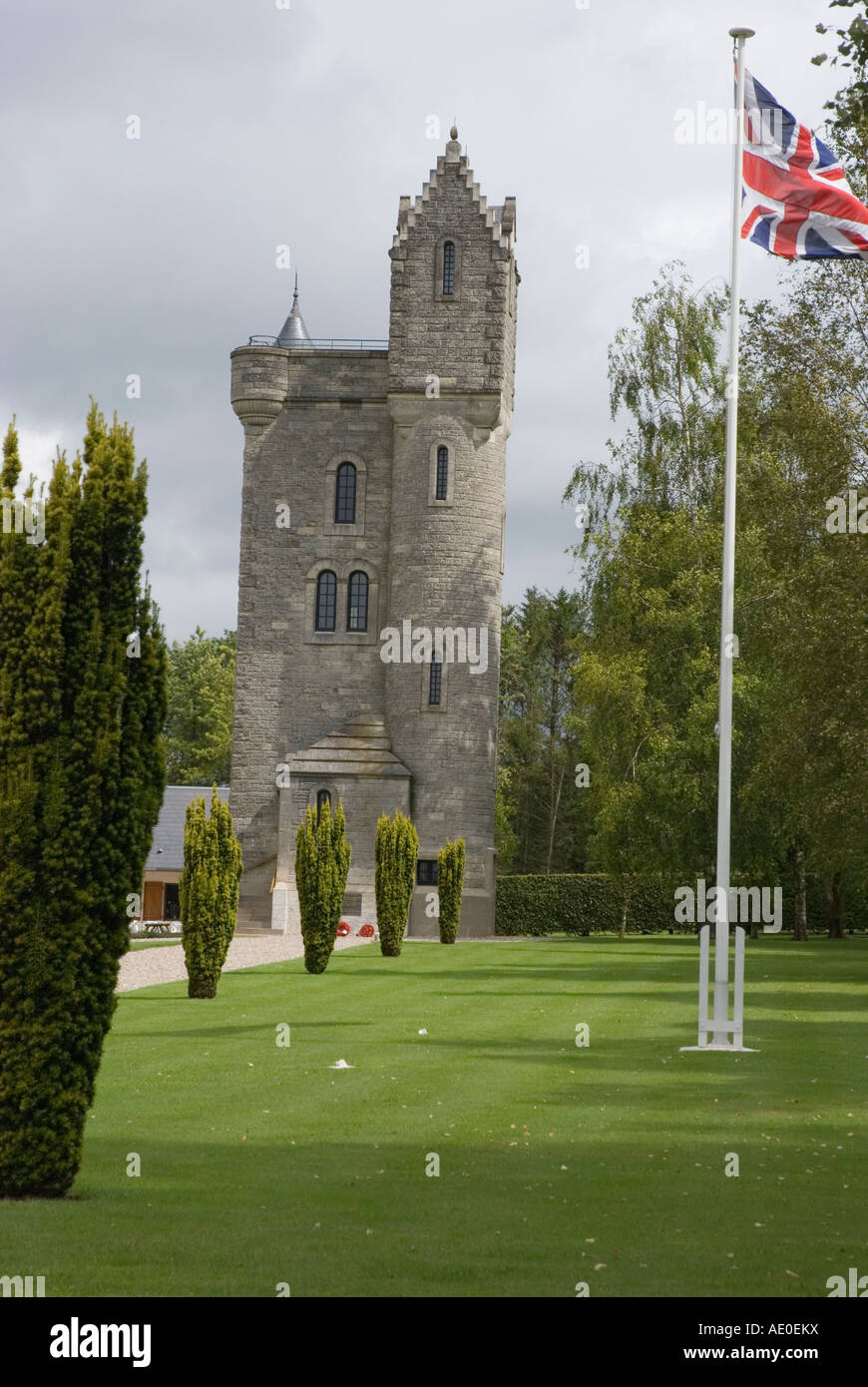 The Ulster Memorial Tower,  Thiepval, France Stock Photo