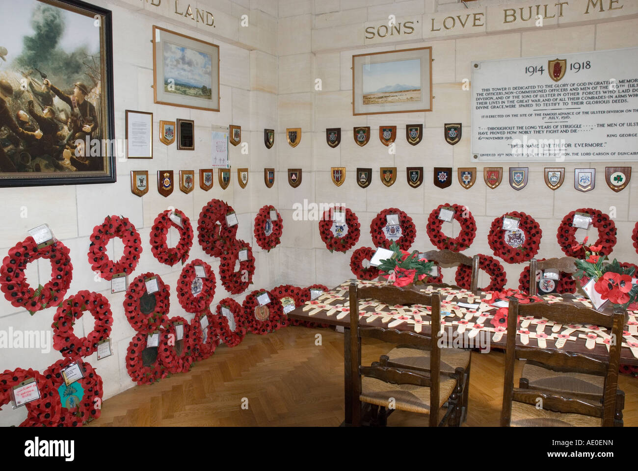 The Ulster Memorial Tower,  Thiepval, France Stock Photo