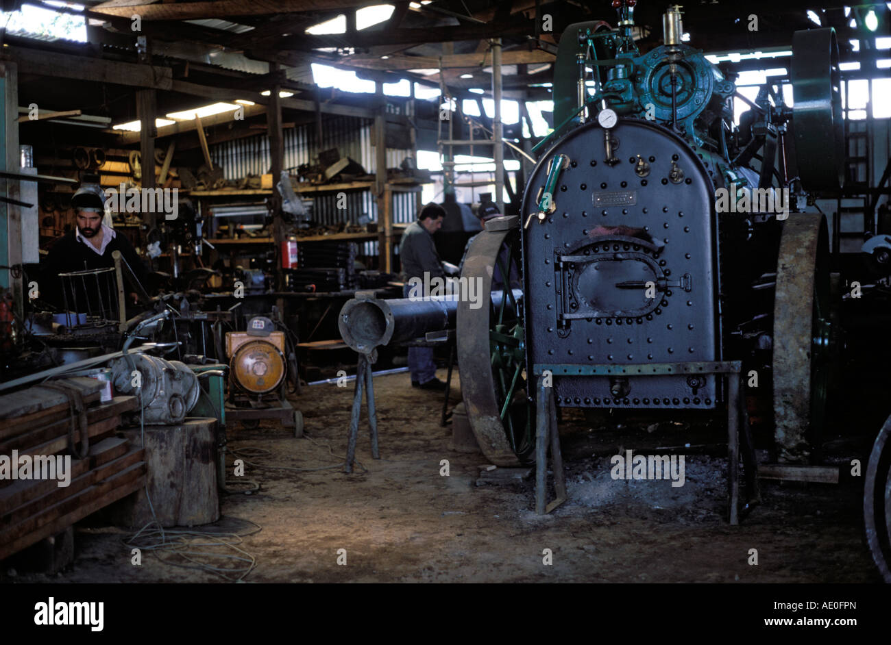 A small engineering works still powered by a 19th century british steam ...