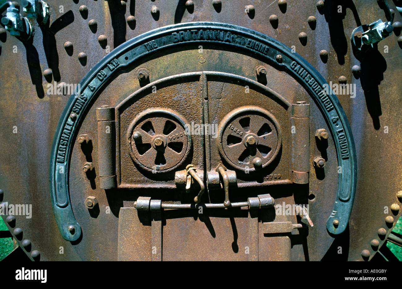 19th Century British steam engine used to power farm equipment
