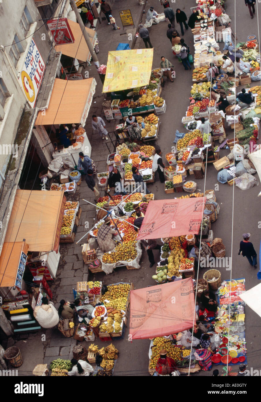 Street market - La Paz BOLIVIA Stock Photo