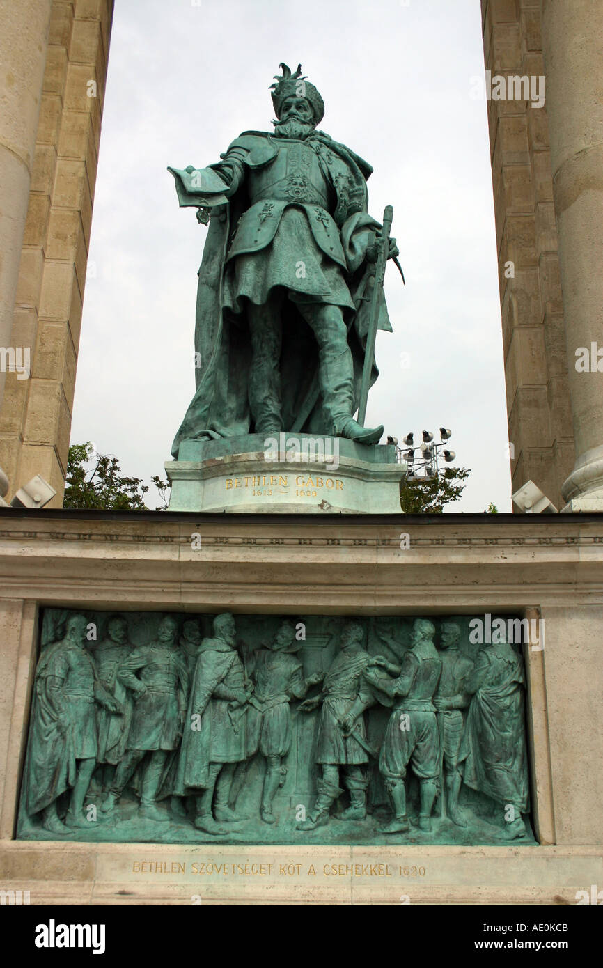 Bethlen Gabor 1613 1629 Heroes Square Budapest Hungary Stock Photo