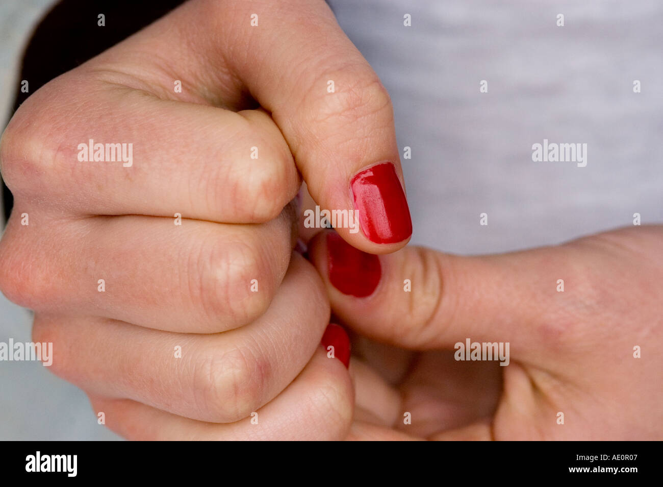 Sweden, Stockholm, Hands Stock Photo